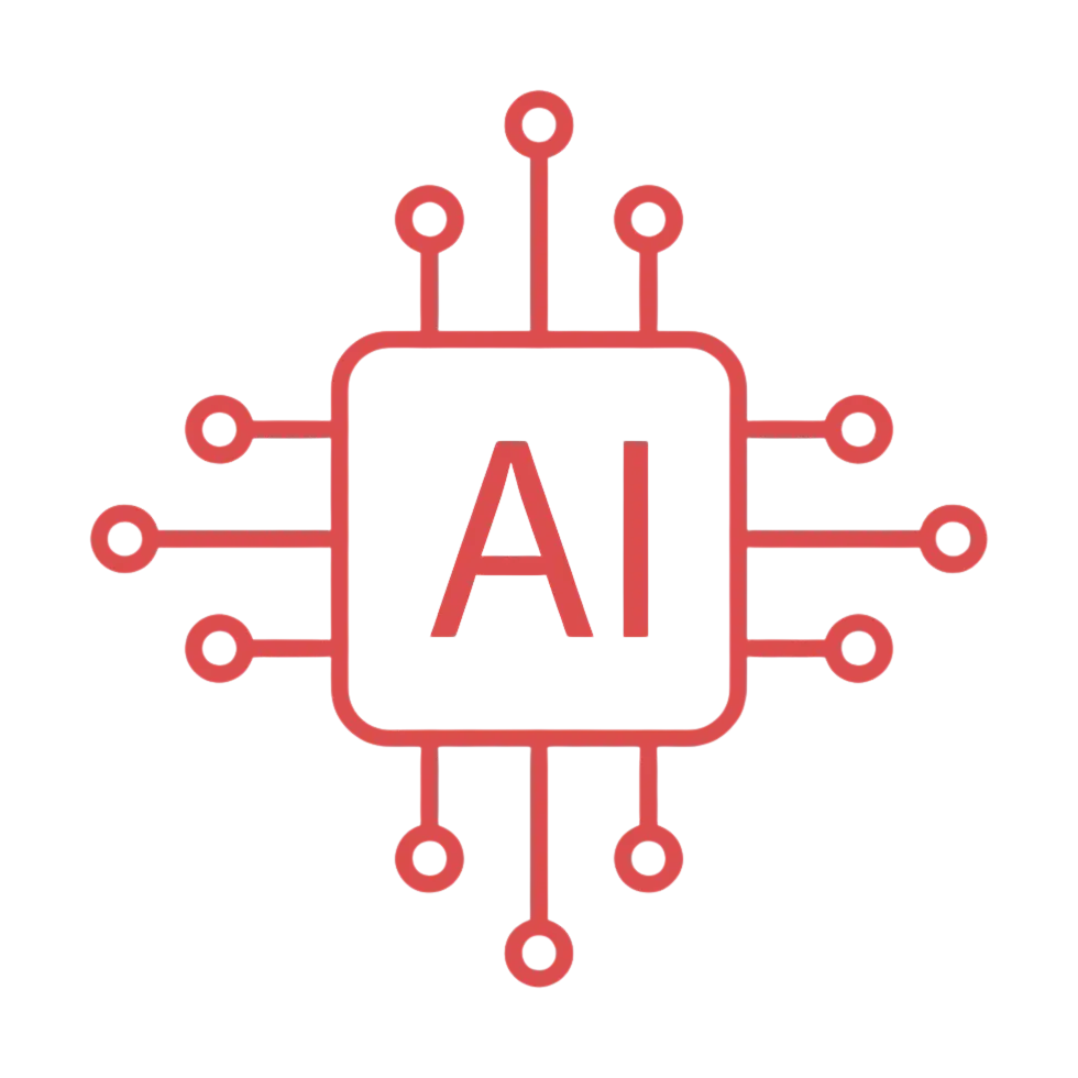 Red AI icon