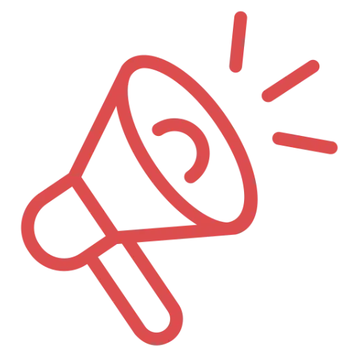 Red Megaphone Icon