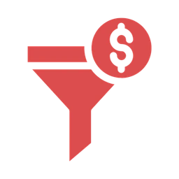 Red Pay Per Lead Icon